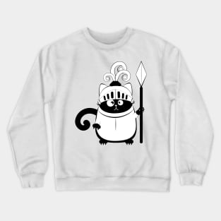 Cat knight in armor Crewneck Sweatshirt